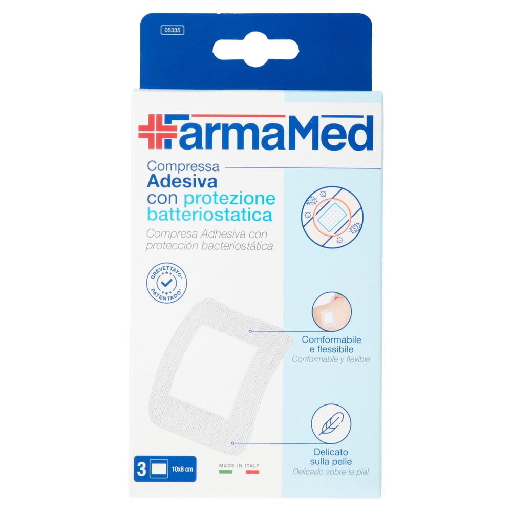 FarmaMed Compressa Adesiva con protezione batteriostatica 3 pz